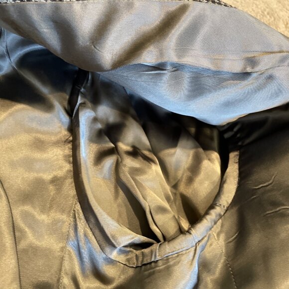 Harve Bernard Houndstooth Sportcoat Blazer Jacket Mens Blazer 46R Gray Blue READ - Picture 15 of 15